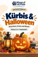 Vorschau - Arbeitsblätter - Kürbis & Halloween – Brauchtum, Ernte und Wissen - Deckblatt