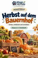 Vorschau - Arbeitsblätter - Herbst auf dem Bauernhof | Klasse 2–4 - Deckblatt