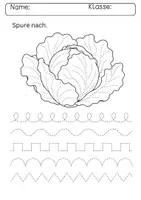 Vorschau - Arbeitsblätter - Graphomotorik / Schwungübung / Nachspuren / Schulgarten / Garten / KITA / Anfangsunterricht - Seite 2