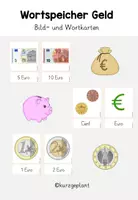 Vorschau - Bildkarten - Wortspeicher Geld - bis 100 Euro - Deckblatt