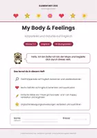 Vorschau - Arbeitsblätter - Englisch Klasse 1/2: My Body & Feelings – Körperteile und Gefühle mit Bildern, Simon says und Bingo - Seite 1