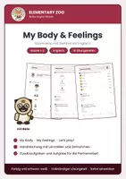 Vorschau - Arbeitsblätter - Englisch Klasse 1/2: My Body & Feelings – Körperteile und Gefühle mit Bildern, Simon says und Bingo - Deckblatt