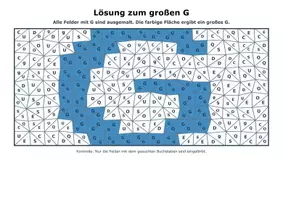 Vorschau - Arbeitsblätter - Buchstaben Mosaik G und g mit Lösungen - Seite 2