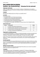 Vorschau - Arbeitsblätter - Ballade Goethe Der Zauberlehrling - Seite 1