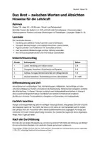 Vorschau - Arbeitsblätter - Kurzgeschichte Das Brot Deutsch Klasse 7 8 - Seite 1