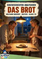 Vorschau - Arbeitsblätter - Kurzgeschichte Das Brot Deutsch Klasse 7 8 - Deckblatt