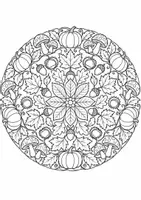 Vorschau - Mal- und Bastelvorlagen - Herbst Kunst Mandalas - Seite 2