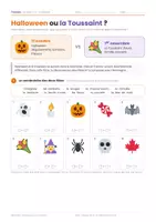 Vorschau - Arbeitsblätter - Halloween ou la Toussaint ? | Landeskunde Französisch Lernjahr 2–3 | Arbeitsblätter mit Lösungen - Deckblatt
