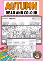 Vorschau - Arbeitsblätter - Halloween / Autumn: Read And Colour Arbeitsblätter (Englisch Grundschule) - Seite 1