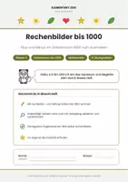 Vorschau - Arbeitsblätter - Mathe Klasse 1/4: Wachsendes Bundle: Rechenbilder - Seite 1
