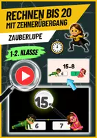 Vorschau - Videos - RECHNEN BIS 20 MIT ZEHNERÜBERGANG: Bewegungsspiel - Deckblatt