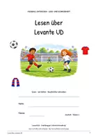 Vorschau - Arbeitsblätter - Levante UD Fußball Leseheft und Schreibheft, Leseförderung, Textverständnis und Lösungen - Seite 1