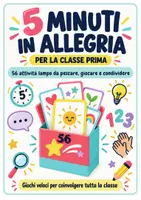 anteprima - Esercizi - 5 MINUTI IN ALLEGRIA – 56 carte-gioco con attività veloci - Pagina di copertina