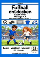 Vorschau - Arbeitsblätter - Malaga CF Fußball Leseheft und Schreibheft, Leseförderung, Textverständnis und Lösungen - Deckblatt