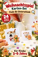 Vorschau - Spiele - 24x Weihnachts-Fehlersuchbilder - Deckblatt