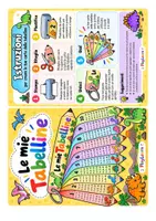 anteprima - Flashcard - Le mie Tabelline | Carte a ventaglio 1-10 - Pagina 1