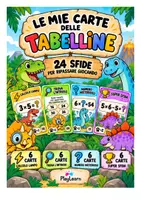 anteprima - Flashcard - Sfide delle Tabelline | 24 carte gioco da stampare - Pagina di copertina