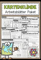 Vorschau - Arbeitsblätter - Kartenkunde – Arbeitsblätter zu Karten lesen, Maßstab, Atlasarbeit und Orientierung | Arbeitsblätter-Paket 4.–5. Klasse - Deckblatt