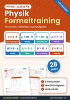 Vorschau - Arbeitsblätter - Physik Formeltraining Klasse 7/8 - Deckblatt