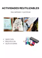 Vista previa - Refuerzo / NEE / Materiales de apoyo - Actividades reutilizables. Carpeta de espera. - Portada