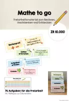 Vorschau - Aufgabenkarten - Mathe to go - ZR 10.000 - Deckblatt