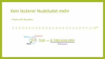 Vorschau - Stundenentwürfe - Bakterien im Nudelsalat – Einstieg Potenzen - Seite 3