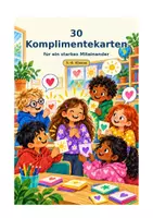 Vorschau - Poster - 30 farbenfrohe Komplimentekarten – für ein starkes Miteinander - Deckblatt