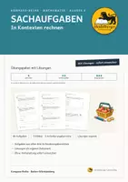 Vorschau - Arbeitsblätter - Sachaufgaben Klasse 4 – 180 Textaufgaben - Deckblatt