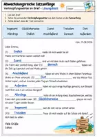 Vorschau - Arbeitsblätter - Briefe: Übungen Rechtschreibung/Satzzeichen/Leseverständnis - Seite 3