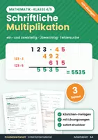 Vorschau - Arbeitsblätter - Schriftliche Multiplikation mit Lösungen - Deckblatt