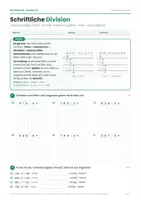 Vorschau - Arbeitsblätter - Schriftliche Division mit Rest und Probe - Seite 1