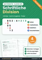Vorschau - Arbeitsblätter - Schriftliche Division mit Rest und Probe - Deckblatt