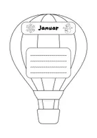 Vorschau - Mal- und Bastelvorlagen - Geburtstagskalender fürs Klassenzimmer zum Ausmalen - Seite 1