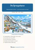 Vorschau - Arbeitsblätter - Die Sprungschanze – Lesespurgeschichte mit Rätselaufgaben (Klasse 3) - Seite 1