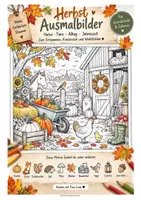 Vorschau - Mal- und Bastelvorlagen - HERBST 5 Min. Beschäftigung - AUSMALBILDER - Seite 1