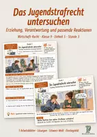 Vorschau - Stundenentwürfe - Das Jugendstrafrecht untersuchen | Wirtschaft-Recht Klasse 9 - Deckblatt