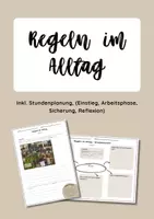 Vorschau - Stundenentwürfe - Unterrichtsstunde: Regeln im Alltag - Deckblatt