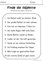 Vorschau - Arbeitsblätter - Adjektive Klasse 2 - Seite 2