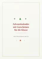 Vorschau - Anderer Materialtyp - Adventskalender Gutscheine - Deckblatt