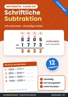 Vorschau - Arbeitsblätter - Schriftliche Rechenverfahren Klasse 3/4 | 4 Materialien - Seite 1