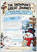 Vorschau - Arbeitsblätter - The snowman's great journey - Future Tenses - Deckblatt