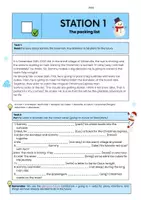 Vorschau - Arbeitsblätter - The snowman's great journey - Future Tenses - Seite 1