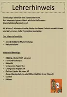 Vorschau - Mal- und Bastelvorlagen - Herbst, Halloween, Spukhaus, Gruselschloss, eigene Hand - Seite 1