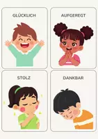 Vorschau - Spiele - Gefühlskarten Kinder | Emotionen lernen | Gefühle erkennen - Seite 1