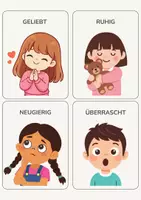 Vorschau - Spiele - Gefühlskarten Kinder | Emotionen lernen | Gefühle erkennen - Seite 2