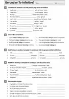Vorschau - Arbeitsblätter - Gerunds and Infinitives – Reference & Practice - Seite 2