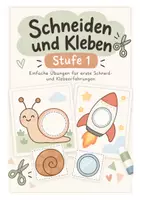 Vorschau - Arbeitsblätter - Schneiden und Kleben Stufe 1 - Deckblatt