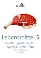 Vorschau - Stundenentwürfe - Lebensmittel DaZ 5: Fleisch – Wurst – Fisch – Meeresfrüchte –Eier - Tofu - Reine Bildkarten mit farbigen Artikelpunkten zur Sprachförderung (DIN A4) - Deckblatt