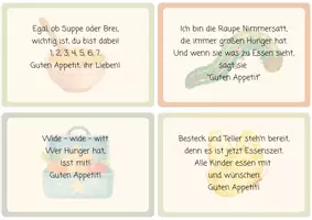 Vorschau - Bildkarten - Tischsprüche Kita | Material Erzieher - Seite 2