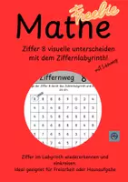 Vorschau - Arbeitsblätter - Ziffernwege durchs Labyrinth Ziffer 8 - Deckblatt